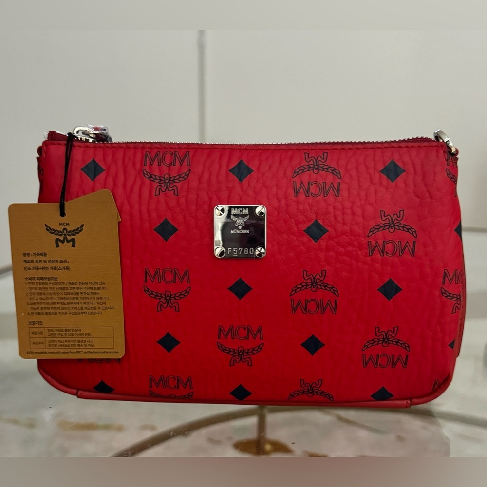 SOLD: MCM Aren Visetos 2-way bag